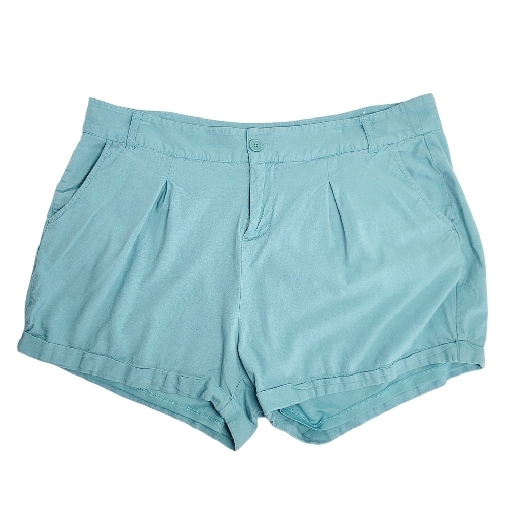 Torrid Linen Blend Lined Shorts